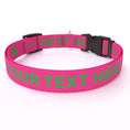 Load image into Gallery viewer, Personalized Solid Colored Side Release Collar