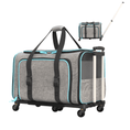Load image into Gallery viewer, Katziela Rolling Rover Airline Compliant Expandable Wheeled Pet Carrier