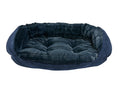 Load image into Gallery viewer, Bowsers Crescent Reversible Orthopedic Dog Bed in herringbone-ash