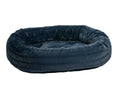 Load image into Gallery viewer, Bowsers Soft Textures Calming Donut Dog Bed in arctica