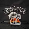 Load image into Gallery viewer, Malibu Beer Palm Tree Neon Signs