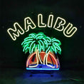 Load image into Gallery viewer, Malibu Beer Palm Tree Neon Signs