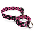 Load image into Gallery viewer, Pink and Black Polka Dot Dog Collar