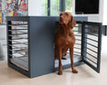 Load image into Gallery viewer, Bowsers Moderno Wood Dog Crate Furniture - Designer Indoor Crate and End Table