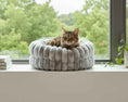 Load image into Gallery viewer, Bowsers Muffy Cozy Pet Bed in silver-fox