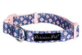 Load image into Gallery viewer, Parisian Pet 'Midnight Blossoms' Collar for Dogs & Cats, Comfortable Pet Collar, High-Quality Floral Dog Collar,Valentine's Day