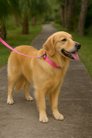 Parisian Pet 'Nylon Collar' for Dogs & Cats – Comfortable Pink Collar for Small Dogs, Adjustable Fit