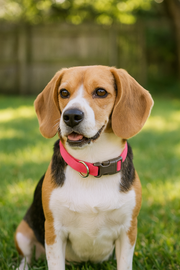 Parisian Pet 'Nylon Collar' for Dogs & Cats – Comfortable Pink Collar for Small Dogs, Adjustable Fit