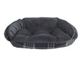 Load image into Gallery viewer, Bowsers Crescent Reversible Orthopedic Dog Bed in greystone-tartan-ash