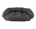 Load image into Gallery viewer, Bowsers Crescent Reversible Orthopedic Dog Bed in herringbone-ash