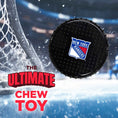 Load image into Gallery viewer, New York Rangers Hard Nylon Hockey Puck Chew Toy