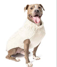 Load image into Gallery viewer, Natural Cable Knit Dog Sweater