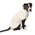 Load image into Gallery viewer, Natural Cable Knit Dog Sweater