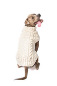Load image into Gallery viewer, Natural Cable Wool Dog Sweater