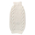 Load image into Gallery viewer, Natural Cable Knit Dog Sweater