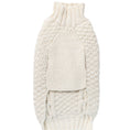 Load image into Gallery viewer, Natural Cable Knit Dog Sweater