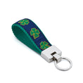Load image into Gallery viewer, Navy Shamrock Key Ring