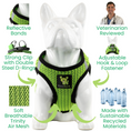 Load image into Gallery viewer, EcoBark Step In Dog Harness - XXXS to Small Breeds- Reflective Soft Mesh Harness for Teacup, Small Dogs and Puppies / Neon Green Sport