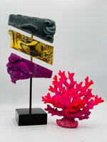 Neon Pink Coral Statue
