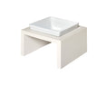 Load image into Gallery viewer, Bowsers Fresco Single Wood Dog Bowl Feeder in lunar