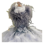 Feather Fantasy Pet Gown | Luxury Dog Dress for Special Occasions