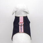 Personalized Denim Dog Harness Vest