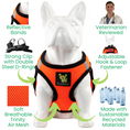 Load image into Gallery viewer, EcoBark Step In Dog Harness - XXXS to Small Breeds- Reflective Soft Mesh Harness for Teacup, Small Dogs and Puppies / Orange
