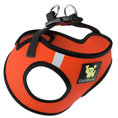 Load image into Gallery viewer, EcoBark Step In Dog Harness - XXXS to Small Breeds- Reflective Soft Mesh Harness for Teacup, Small Dogs and Puppies / Orange