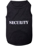 Parisian Pet 'Security®' Embroidered Dog Shirt – Comfortable Pet Apparel for Dogs & Cats, Black