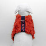 Personalized Faux Fur Dog Harness Vest