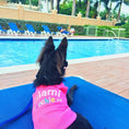 Load image into Gallery viewer, Parisian Pet 'Miami Poochie' Dog & Cat Shirt – Trendy Embroidered Vacation Dog T-Shirt, Comfortable & Machine Washable – Pink
