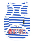 Load image into Gallery viewer, Parisian Pet 'Captain' Fun Sailor Dog Outfit – Soft and Breathable Nautical Pet Wear for Small Dogs & Cats, Blue & White Stripes