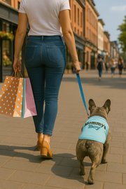 Parisian Pet 'Mommy's Boy' Cotton Dog Apparel – Comfortable T-Shirt for Small Dogs and Cats, Light Blue-Valentine's Day