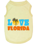 Load image into Gallery viewer, Parisian Pet 'Love Florida' Pet Apparel – Trendy Florida Pride Dog Shirt for Small Dogs & Cats, Yellow