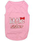 Load image into Gallery viewer, Parisian Pet 'Little Sister' Pet Shirt - Cute Dog Fashion Shirt for Dogs & Cats, Pink