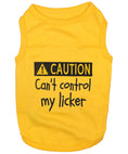 Load image into Gallery viewer, Parisian Pet 'Licker' Novelty Dog Apparel – Fun Embroidered Pet Wear for Dogs & Cats, Yellow