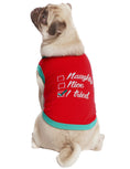 Load image into Gallery viewer, Parisian Pet 'Naughty or Nice' Dog Christmas T-Shirt - Festive Pet Holiday Shirt for Dogs & Cats, Red
