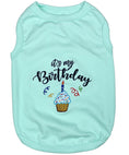 Load image into Gallery viewer, Parisian Pet 'Birthday Boy' Fun Slogan Dog T-Shirt –Premium Embroidered Celebratory Clothing for Dogs & Cats, Blue