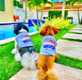 Load image into Gallery viewer, Parisian Pet 'Red, White & Woof' Fourth of July Pet Outfit – Stylish and Breathable Holiday Apparel for Small Dogs & Cats, Red, White & Blue