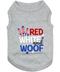 Load image into Gallery viewer, Parisian Pet 'Red, White & Woof' Fourth of July Pet Outfit – Stylish and Breathable Holiday Apparel for Small Dogs & Cats, Red, White & Blue