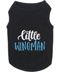 Load image into Gallery viewer, Parisian Pet 'Little Wingman' Winged Dog Shirt – Cool Adventure-Themed Shirt for Dogs & Cats, Black