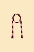 Load image into Gallery viewer, Rosé Bliss Thin Useless Striped Scarf