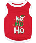 Load image into Gallery viewer, Parisian Pet 'Ho Ho Ho' Pet Holiday Shirt - Christmas Dog Outfit, Red