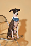 Load image into Gallery viewer, Reversible Denim Cherry Overalls Pet Bandana
