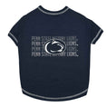 Load image into Gallery viewer, NCAA Pennsylvania State University Nittany Lions Striped Text Dog T-Shirt