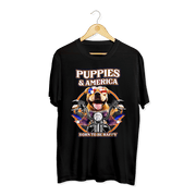 Puppies & America | Uni-Sex Crewneck Tee