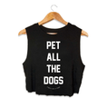 Load image into Gallery viewer, Pet All The Dogs Womens Crop Tank | Puppies Soft Made in USA Dog Lover Gift