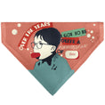 Load image into Gallery viewer, Pet Bandana - A CHRISTMAS STORY Icons and Title Logo Collage Greens/Reds