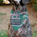 Load image into Gallery viewer, Pet Bandana - A Christmas Story Easter Bunny Ralphie Pose and House Pastels