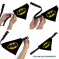 Load image into Gallery viewer, Pet Bandana - Batman Shield Logo Black/Yellow